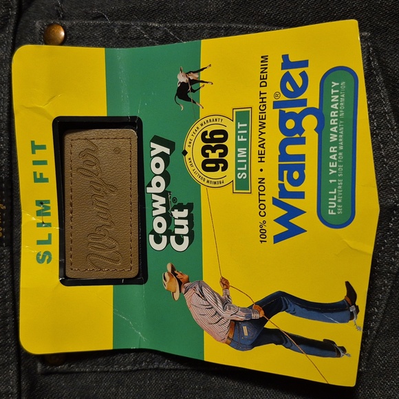 Wrangler Slim Fit Cowboy Cut Sz.32X 31 Gray NWT - Picture 6 of 8